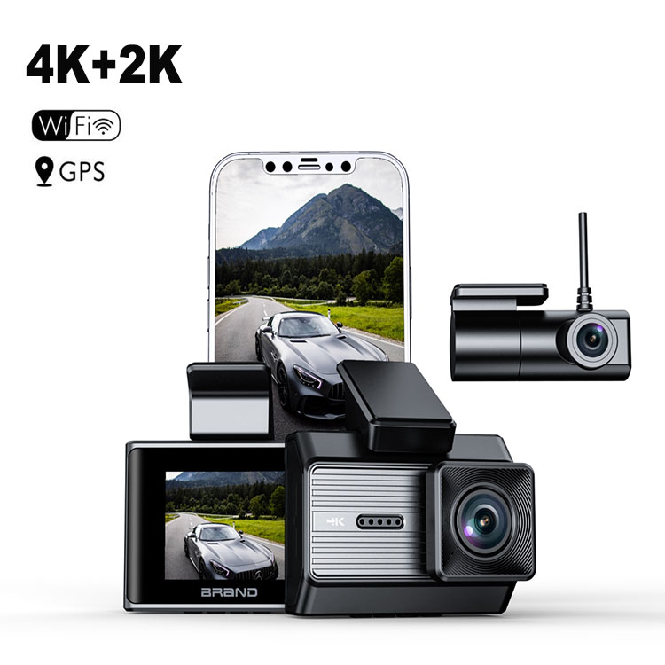 T5 Max Dual Lens Dash Cam 4K+2K Ethernet Cam