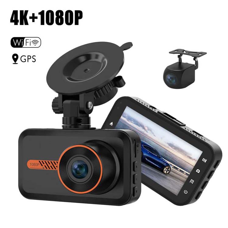T6 Dual Lens Dash Cam Cost-Effective 4K+1080P With HDR function