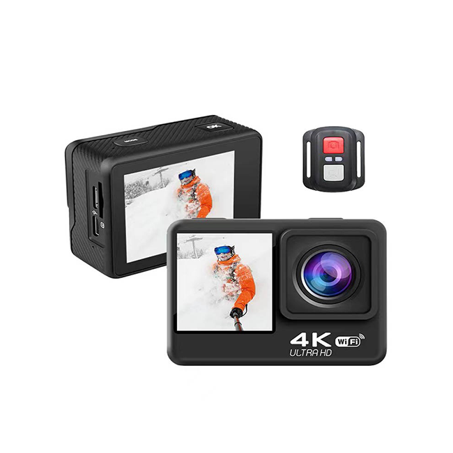 X1 Action Camera 4K Video WiFi EIS Dual Screen Remote Control 